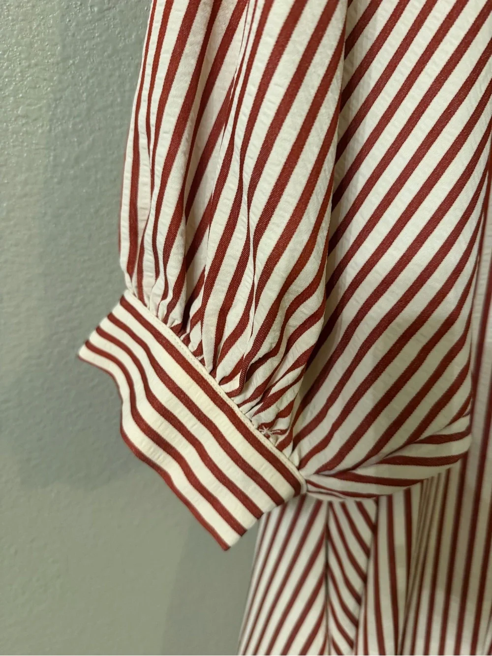 Entro Striped V-Neck Swing Dress - Picture 4 of 6
